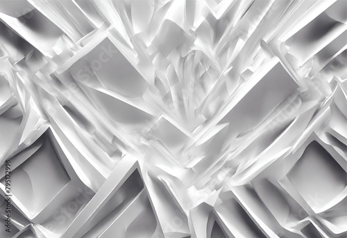 Flowing white liquid on surface against abstract fantasy backdrop