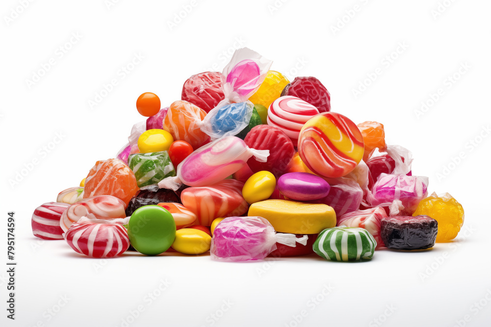 Candies on white background. Candy related topics. Image for graphic designer. Image for flyers. Sugar. Purchase sale candy. Candies on white background. Candy related topics. Image for graphic designer. Image for flyers. Sugar. Purchase sale candy.