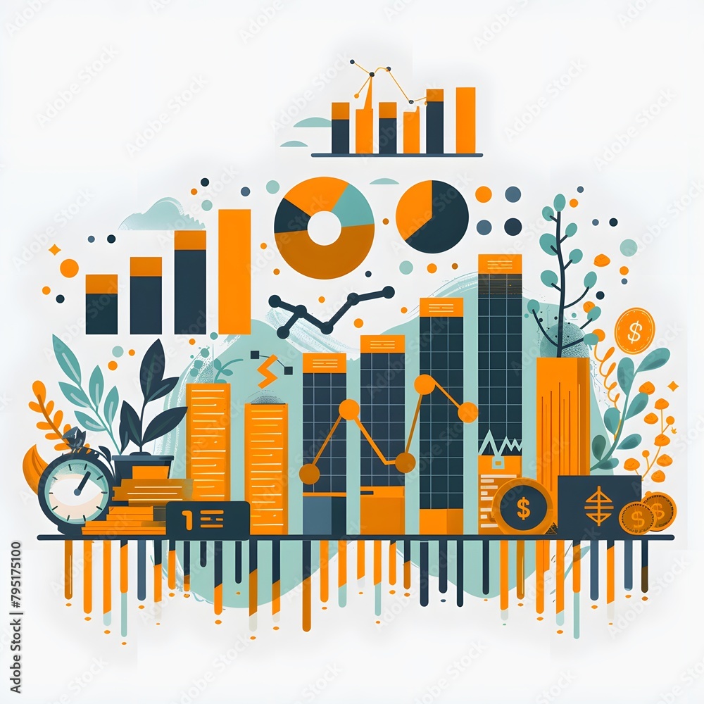 Financial Equipment In A Modern Style Background Wallpaper, business finance Investment, Generative AI Financial Equipment In A Modern Style Background Wallpaper, business finance Investment, Generative AI
