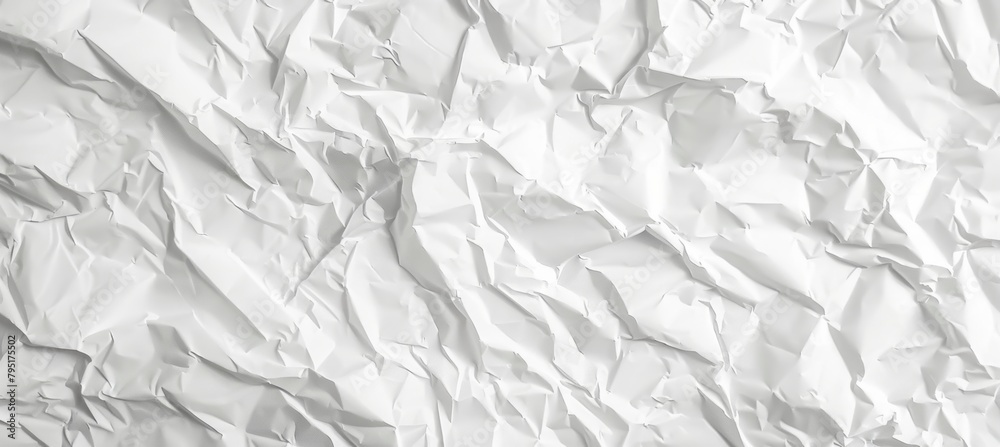 Obraz premium .white_crumpled_paper_texture_background_close