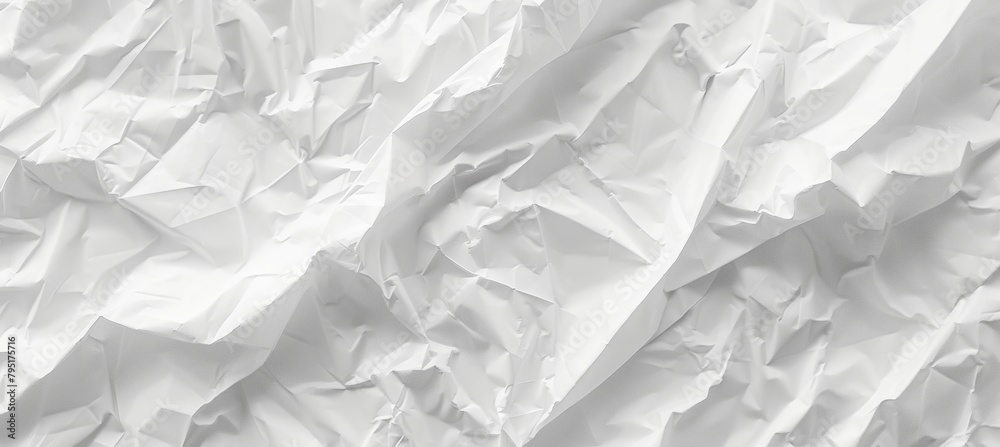 Obraz premium .white_crumpled_paper_texture_background_close
