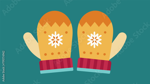 A pair of cozy mittens crafted from sustainably sourced alpaca yarn keeping your hands warm in style..