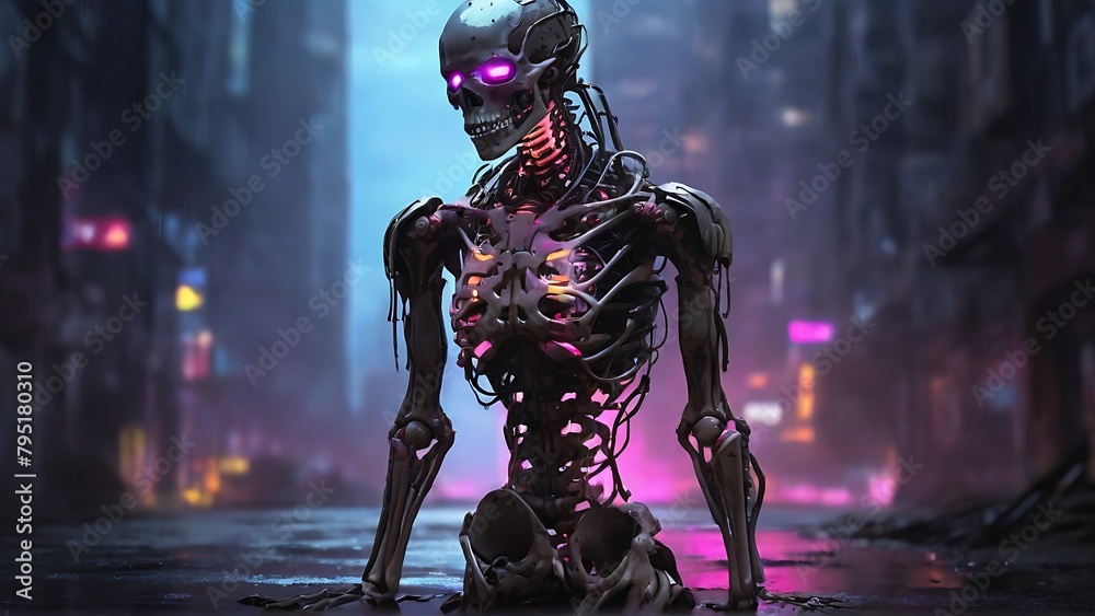 Vividly Desolate Neon-lit Bioluminescence A Haunting Glow Vividly Desolate Neon-lit Bioluminescence A Haunting Glow