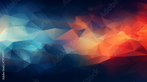 Multicolor triangle background. Geometric abstract background made of colorful triangles.