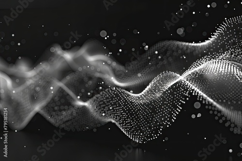 A black and white image of a wave with a white background.