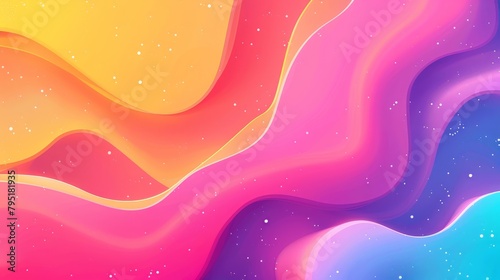 abstract background with smooth, flowing waves, Generative AI