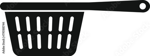 Plastic colander icon simple vector. Cook element. Drain object for dish