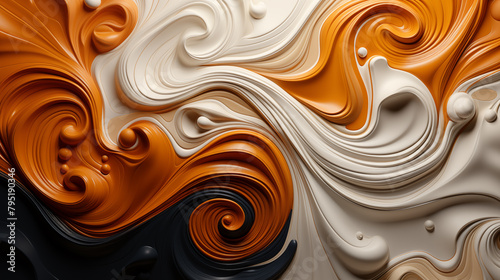Textured Backgrounds showcase swirling milk and coffee, forming abstract art. Textured Backgrounds highlight the beauty of organic shapes. The dynamic interaction in Textured Backgrounds