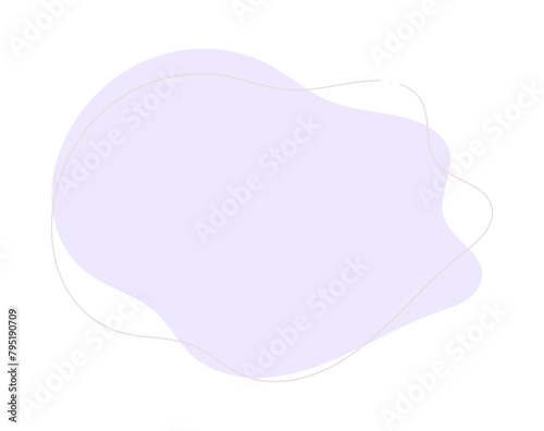 手描きのゆるい抽象的な形 - シンプルでかわいい背景･あしらいの素材 - organic shape