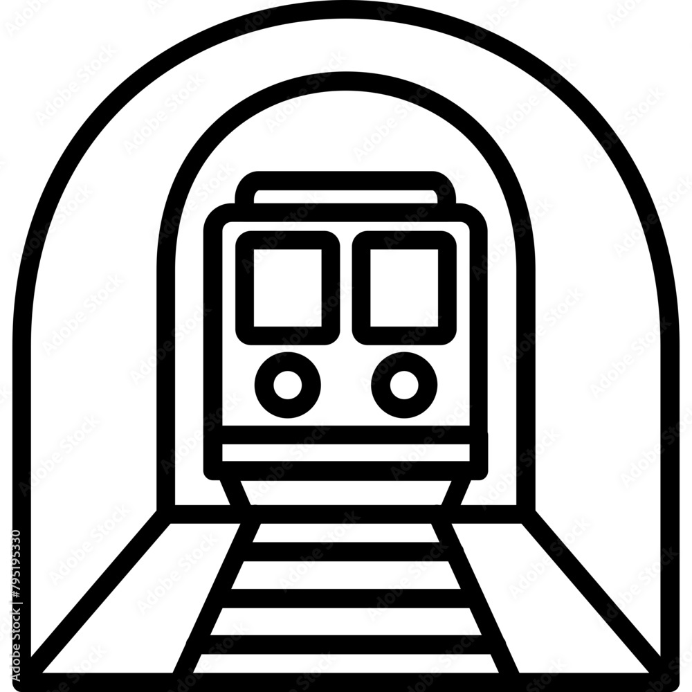 Naklejka premium Tunnel Icon