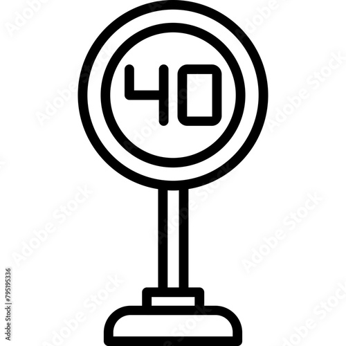 Speed Limit Icon