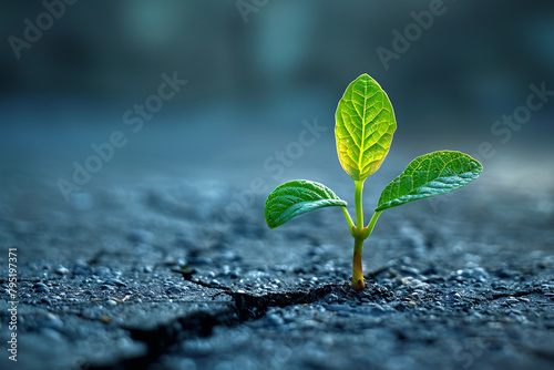 sprout growing from soil