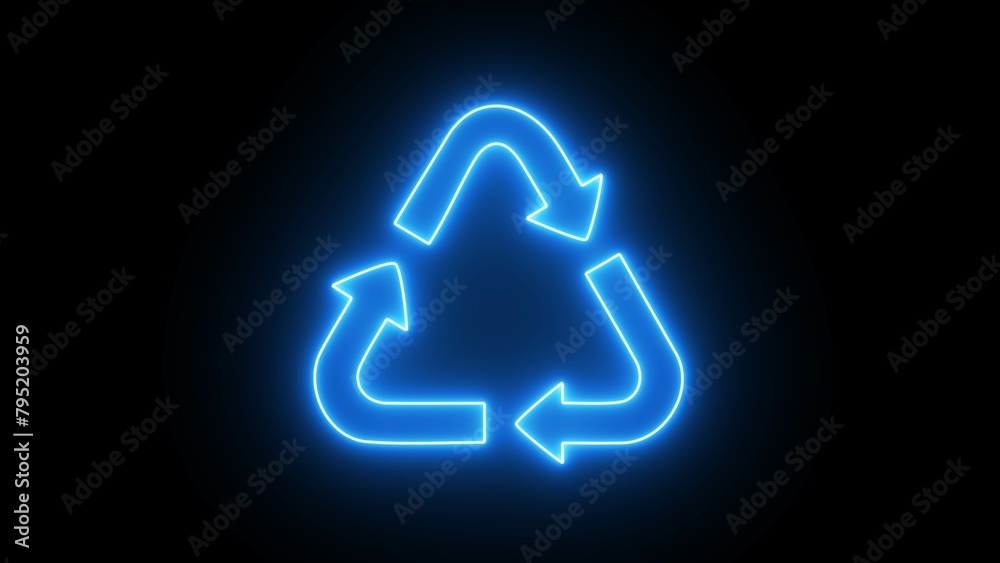 Neon line refresh icon on black background. refresh symbol Illustration. Neon blue light flashing refresh arrow icon. reload icon, repeat symbol. Neon line refresh icon on black background. refresh symbol Illustration. Neon blue light flashing refresh arrow icon. reload icon, repeat symbol.