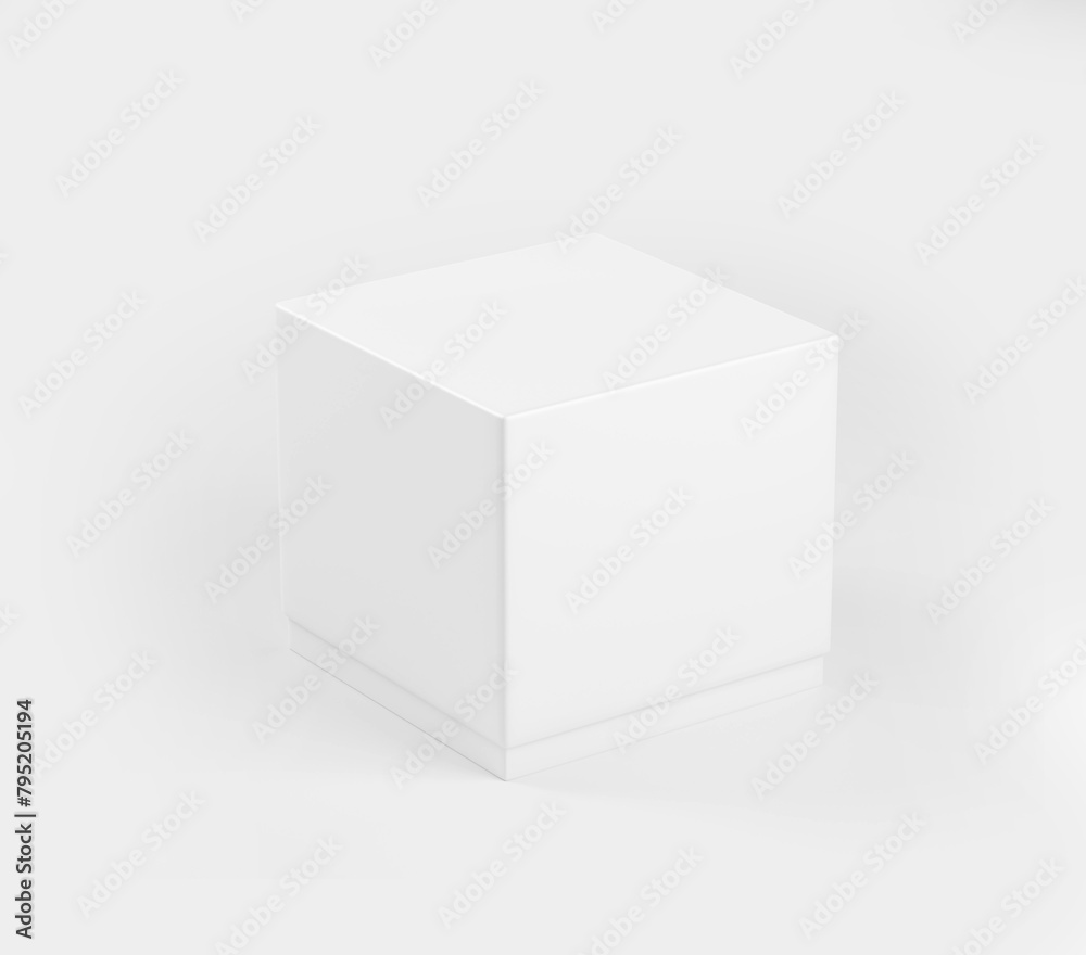 White Rectangular Box, Light Candle Box packaging, 3d Rendered isolated on light background White Rectangular Box, Light Candle Box packaging, 3d Rendered isolated on light background