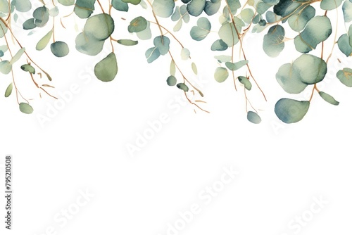 Eucalyptus twigs backgrounds plant leaf. photo