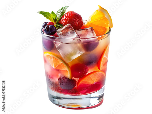 Drinks isolated on transparent background