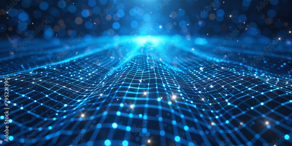 A dark blue background with blue and yellow lines geometric polygonal space low poly network nodes with connected dots and lines on dark blur blue tone background. Concept for digital technology, A dark blue background with blue and yellow lines geometric polygonal space low poly network nodes with connected dots and lines on dark blur blue tone background. Concept for digital technology,