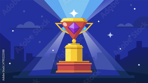 A bejeweled trophy shimmering under the bright lights waiting to be handed to the most dedicated and enthusiastic young reader of the year.