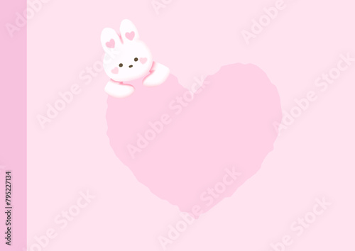 rabbit background illustration