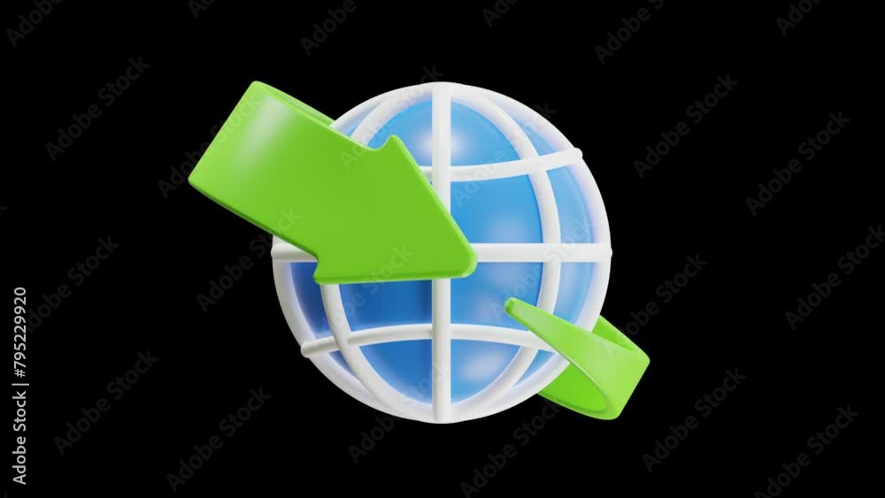 3D Animation of Browser Navigating the Digital World with Ease | Alpha ...