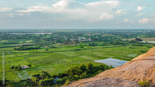 Agriculture Landscape for downside on mountain 