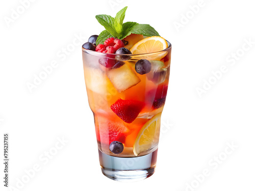Drinks isolated on transparent background