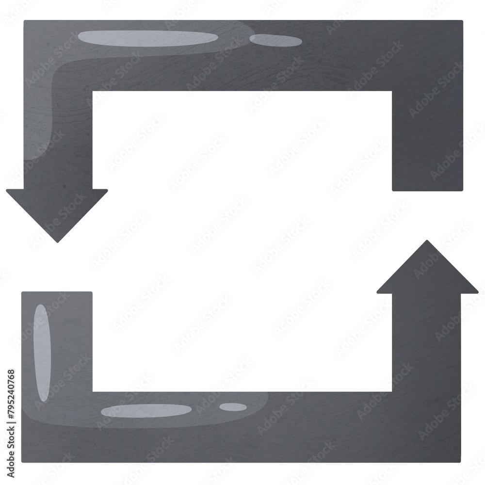 Arrow repeat. Square direction icon. Pointer for website. Interface element gray colors. Arrow repeat. Square direction icon. Pointer for website. Interface element gray colors.