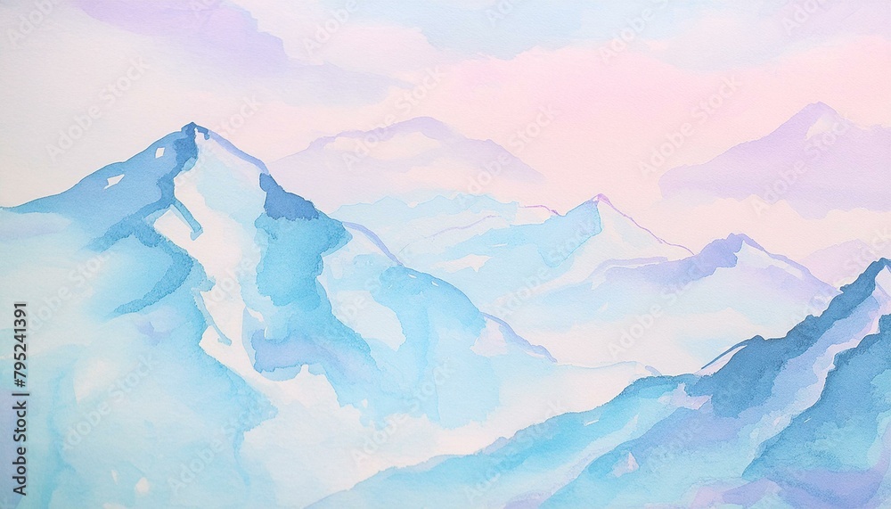 Fototapeta premium Soothing Strokes: Vector Watercolor Art Background