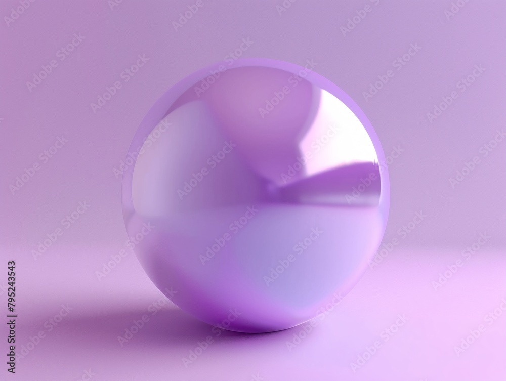 Obraz premium a purple sphere on a purple surface