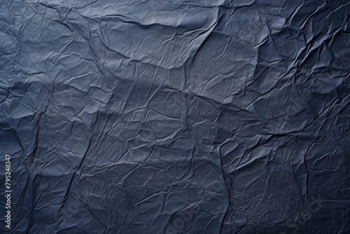 Indigo dark wrinkled paper background with frame blank empty with copy space for product design or text copyspace mock-up template for website 
