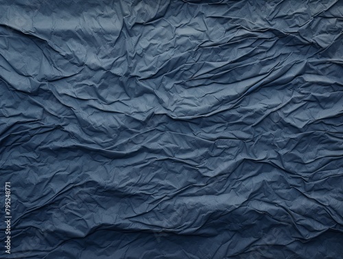 Indigo dark wrinkled paper background with frame blank empty with copy space for product design or text copyspace mock-up template for website © GalleryGlider