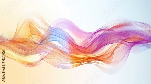 Abstract colorful decorative stylish modern wave design banner background,Background, multi-colored silk waves. Illustration. wallpapers. © PX Studio