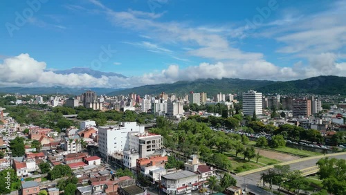 aerial view of San Salvador de Jujuy, argentina photo