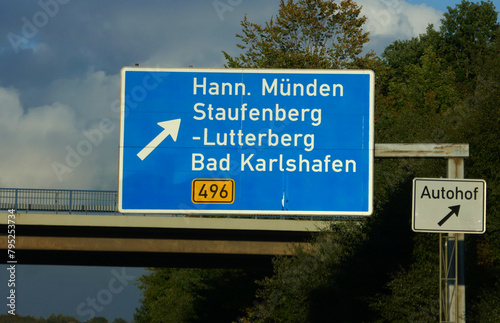 Autobahnausfahrt Hann. Münden photo