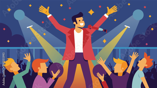 Cheers erupted as the artist took the stage their melodic voice filling the stadium as the audience sang along.