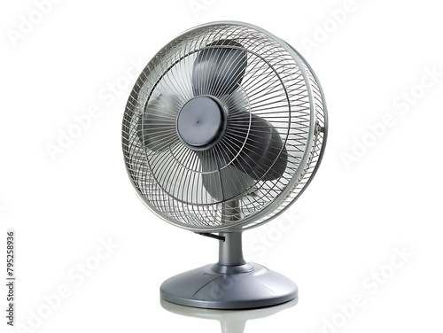 Electric fan isolated on transparent background