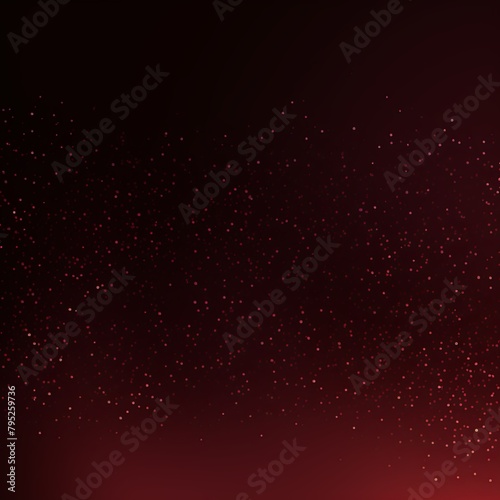 Maroon color gradient dark grainy background white vibrant abstract spots on black noise texture effect blank empty pattern with copy space for product 