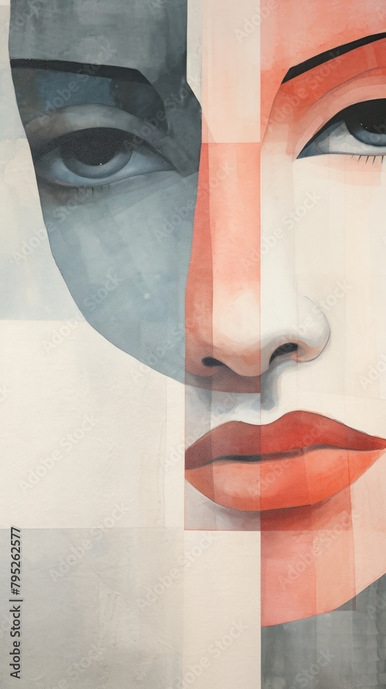 custom made wallpaper toronto digitalWoman painting collage adult.