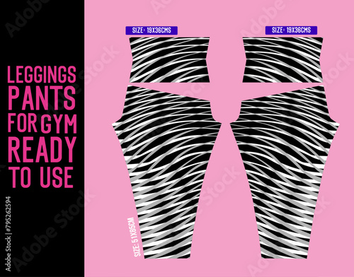 fitness leggings woman pants vector for gym