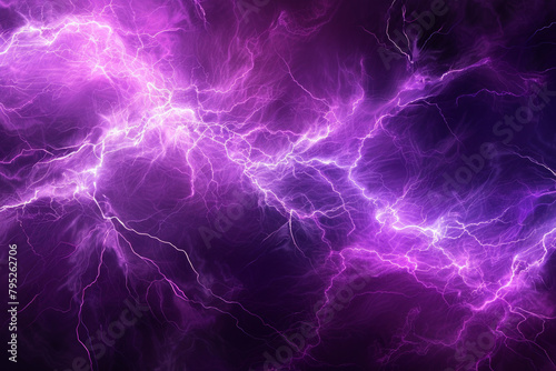 Purple lightning lines for background, visually striking photo