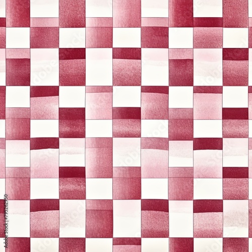 Maroon tranquil seamless playful hand drawn kidult woven crosshatch checker doodle fabric pattern cute watercolor stripes background texture blank empty 