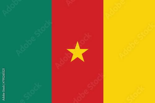 Vector Image of Cameroon Flag. Cameroon Flag. National Flag of Cameroon. Cameroon flag illustration. Cameroon flag picture. Cameroon flag image photo