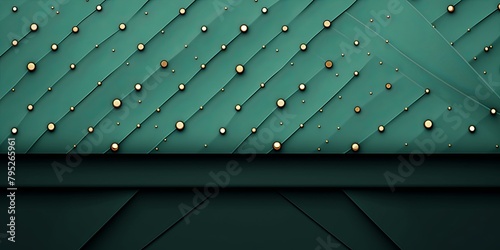 Mint Green dark elegant seamless pattern retro style little gold dots premium royal party luxury poster template vintage leather texture copy space photo