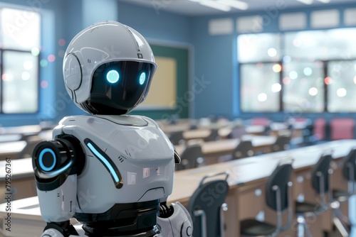 Robot Teacher in Classroom