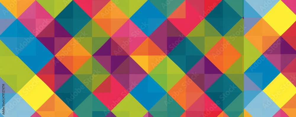 Vivid and vibrant checked pattern with an array of colorful squares, creating a dynamic and eye-catching design. Vivid and vibrant checked pattern with an array of colorful squares, creating a dynamic and eye-catching design.