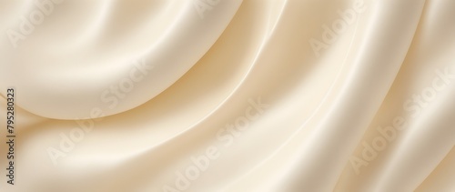 Elegant satin cloth background. Soft texture of creamy silk with delicate waves and smooth folds.