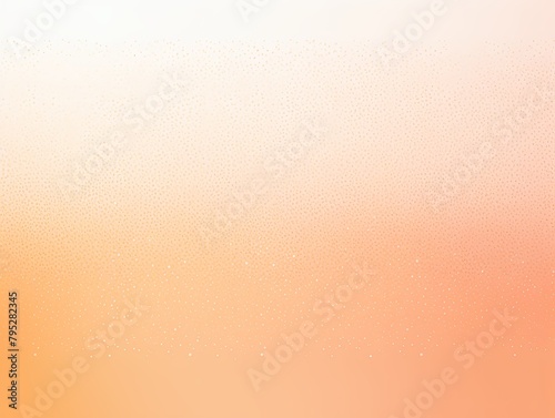 Peach color gradient light grainy background white vibrant abstract spots on white noise texture effect blank empty pattern with copy space for product 