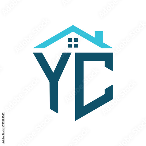 YC House Logo Design Template. Letter YC Logo for Real Estate, Construction or any House Related Business