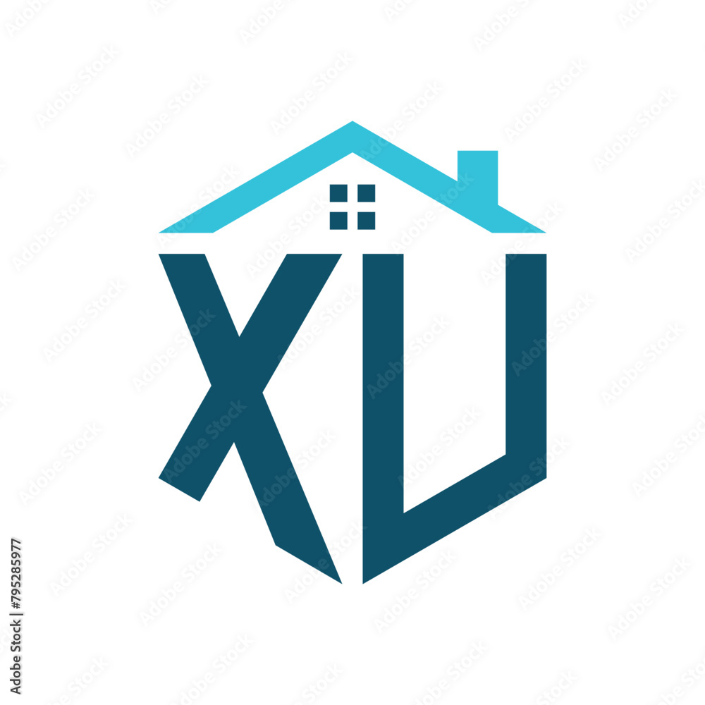 XU House Logo Design Template. Letter XU Logo for Real Estate, Construction or any House Related Business XU House Logo Design Template. Letter XU Logo for Real Estate, Construction or any House Related Business