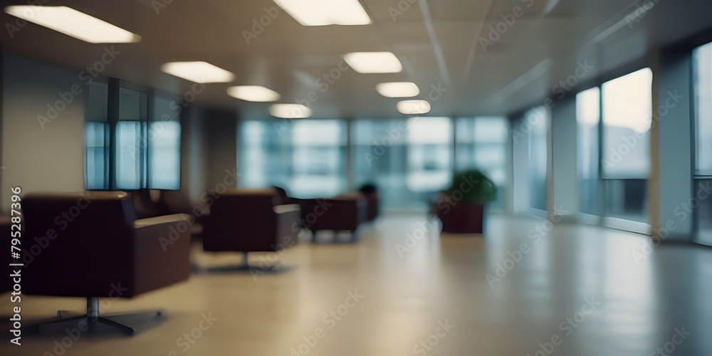 Blurred Business Office: Ideal Background for Corporate Settings, Business presentations, corporate website backgrounds, professional event banners